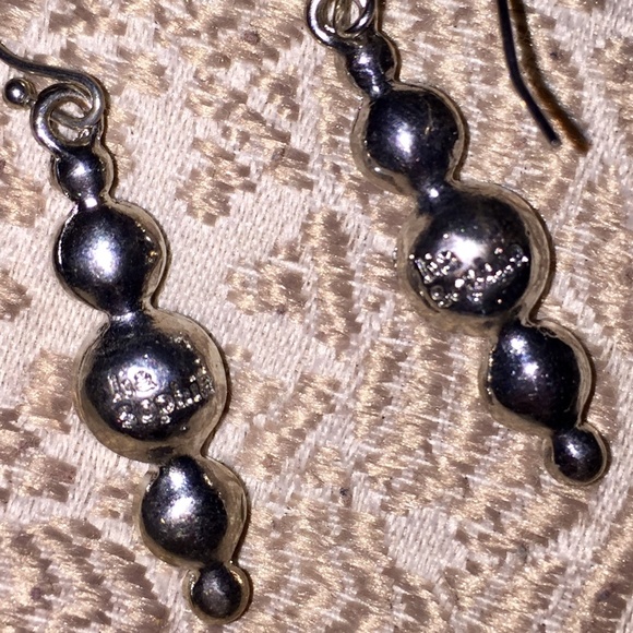 Lia Sophia iridescent rhinestone earrings - Picture 3 of 4